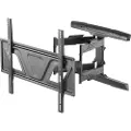 Deltaco Office ARM-0259 - Ultra-Slim - brakett - full bevegelse - for LCD TV / kurvet LCD TV - plastikk, stål - matt svart - skjermstørrelse: 37-80 - veggmonterbar