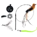 Zooplus Interaktiv katteleke 4-i-1 - Lekestang 95 cm, 4 anheng 15 cm