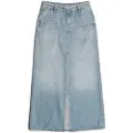 G-Star for woman. D25979-D943-H133 Blue baggy maxi skirt (25), Casual, Denim, Organic Cotton, Sustainable