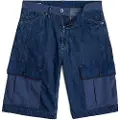 G-Star for man. D26313-D934-H135 Shorts Bend 3D Cargo Fabric Mix blue (33), Casual, Sustainable, Recycled Cotton