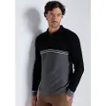 Victorio & Lucchino , V&L for man. 4624576 Long sleeve double knitted polo shirt with double structure (S), Casual, Viscose