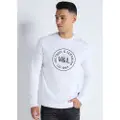 Victorio & Lucchino , V&L for man. 4623574 Box neck sweatshirt with embossed logo (XXL), White, Casual, Cotton, Long sleeve