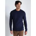 Victorio & Lucchino , V&L for man. 4614565 Box neck jumper with navy coloured structure (S), Casual, Acrylic, Long sleeve