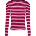 Tommy Hilfiger for woman. DW0DW21350 Boat T-shirt red (S), Casual, Long sleeve, Organic Cotton, Sustainable