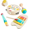 Fisher-Price Sett Med Musikkinstrumenter I Tre