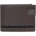 Pepe Jeans for man. 7184242 Brown Tape Wallet (OSFA), Casual, Leather