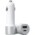 Satechi - Bilstrømadapter - 40 watt - PD - 2 utgangskontakter (24 pin USB-C) - aluminium