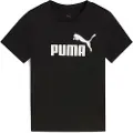 Puma ESS No. 1 Logo Tee Kids, Clothing, Black, 4-5Y