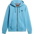 Superdry Essential Logo Washed Genser Med Hel Glidelås