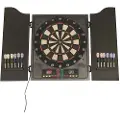 Nordic Games Dartskive elektronisk i dartskab med dartpile NORD