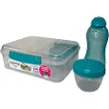 Sistema 1.65L Bento Lunch with 330ml Bottle