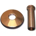 Megatherm Lige tilgangsstykke 3/4x1/2 længde 120 mm med Ø70 mm roset