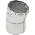 Blücher bøjn.15.0gr.110mm - m.O-ring RF AISI 304.Alm RF stål