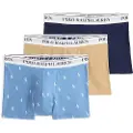 Ralph Lauren for man. 714830299169 Pack of 3 classic blue, brown, navy cotton boxers (M), Homewear, Multicolor