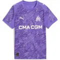 Puma Olympique de Marseille 25/26 Goalkeeper Jersey Youth, Clothing, Dark Amethyst/White, 7-8Y