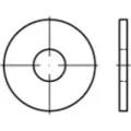 Toolcraft Mellemlægsskive 13 mm 37 mm Stål Varmegalvaniseret 100 stk TOOLCRAFT 146461