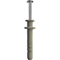 SOLAR PLUS Sømplus med flange 6x35mm bordiameter Ø6mm specielt til kabelholder - (100 stk.)