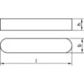 Toolcraft 138600 Pasfjedre DIN 6885 Stål 100 stk