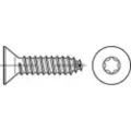 Toolcraft 145322 Undersænket kærvskrue 3.9 mm 32 mm T-profil DIN 7982 Stål Galvaniseret 500 stk