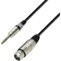 Adam hall K3 BFV 0300, 6.35mm, Hankjønn, XLR (3-pin), Hunkjønn, 3 m, Sort, Sølv