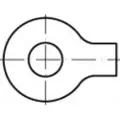 Toolcraft Underlægsskiver med kammer 43 mm Stål Galvaniseret 25 stk TOOLCRAFT 104601
