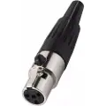 Monacor XLR-407/J Mini XLR-kobling