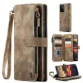 CASEME C30 Multifunksjonell Samsung Galaxy A53 5G Lommebok-deksel - Brun