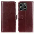 Mtp Products iPhone 16 Pro Lommebok-deksel med Magnetisk Lukning - brun