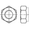 Toolcraft TO-5374761 Sekskantmøtrikker M4 Rustfrit stål A4 100 stk