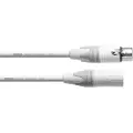 Cordial XLR/XLR, 5 m, XLR (3-pin), Hankjønn, XLR (3-pin), Hunkjønn, 5 m, Hvit