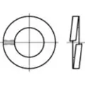 Toolcraft 105637 Fjederring Indvendig diameter: 14.2 mm DIN 127 Fjederstål 100 stk