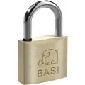 Basi 6120-3001-3006, Tradisjonell, Nøkkellås, Bruk bare én nøkkel, Messing, Sølv, Messing, Herdet stål
