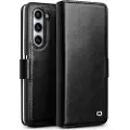Qialino Samsung Galaxy Z Fold5 Classic Lommebok-deksel I Lær - Svart