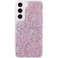 Mtp Products Samsung Galaxy S23 Glitter Flakes TPU-deksel - Rosa