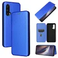 Mtp Products OnePlus Nord CE 5G Flip-deksel - Karbonfiber - Blå