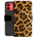 Mtp Products iPhone 12 mini Premium Lommebok-deksel - Leopard
