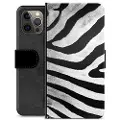 Mtp Products iPhone 12 Pro Max Premium Lommebok-deksel - Sebra