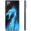 Mtp Products Samsung Galaxy S20 FE TPU-deksel - Blå Flamme Drage