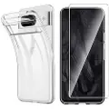 Saii Google Pixel 8 Pro Saii 2-i-1 TPU-deksel & Beskyttelsesglass