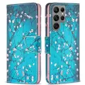 Mtp Products Samsung Galaxy S24 Ultra Wonder Series Lommebok-deksel - Hvit Blomster