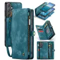 CASEME Samsung Galaxy A55 Caseme 008 2-i-1 Multifunksjonell Lommebok-deksel - Blå
