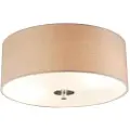 QAZQA Rustikk taklampe beige 30 cm - Drum