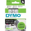 Dymo Merkebånd Dymo D1 9 mm, svart på gjennomsiktig