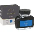 Parker Fountain Pen Ink Bottle | Washable Blue QUINK Ink | 57 ml Fountain Pen Refill