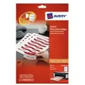 Avery Name Badges Printable inserts - Hvit - 60 x 90 mm - 190 g/m² - 160 kort (20 ark x 8) navneskiltkort