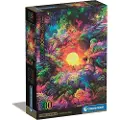 Clementoni Puslespill 500 stykker Kompakt psykedelisk Jungle Sunrise