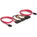 DeLOCK SATA All-in-One cable - SATA-kabel - Serial ATA 150/300 - SATA, SATA-strøm til SATA-kombo (hunn) - 50 cm