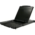 StarTech.com 17" 17" Dual Rail Rackmount KVM Console with 1080p - DVI & VGA - KVM console - Full HD (1080p) - 17.3"