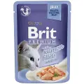 Brit Premium Jelly w/ Salmon Fillets for Adult Cats 85g