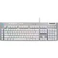 Logitech G G815 - Tastatur - bakgrunnsbelyst - USB - QWERTY - Nordisk (dansk/finsk/norsk/svensk) - tastsvitsj: GL Tactile - hvit